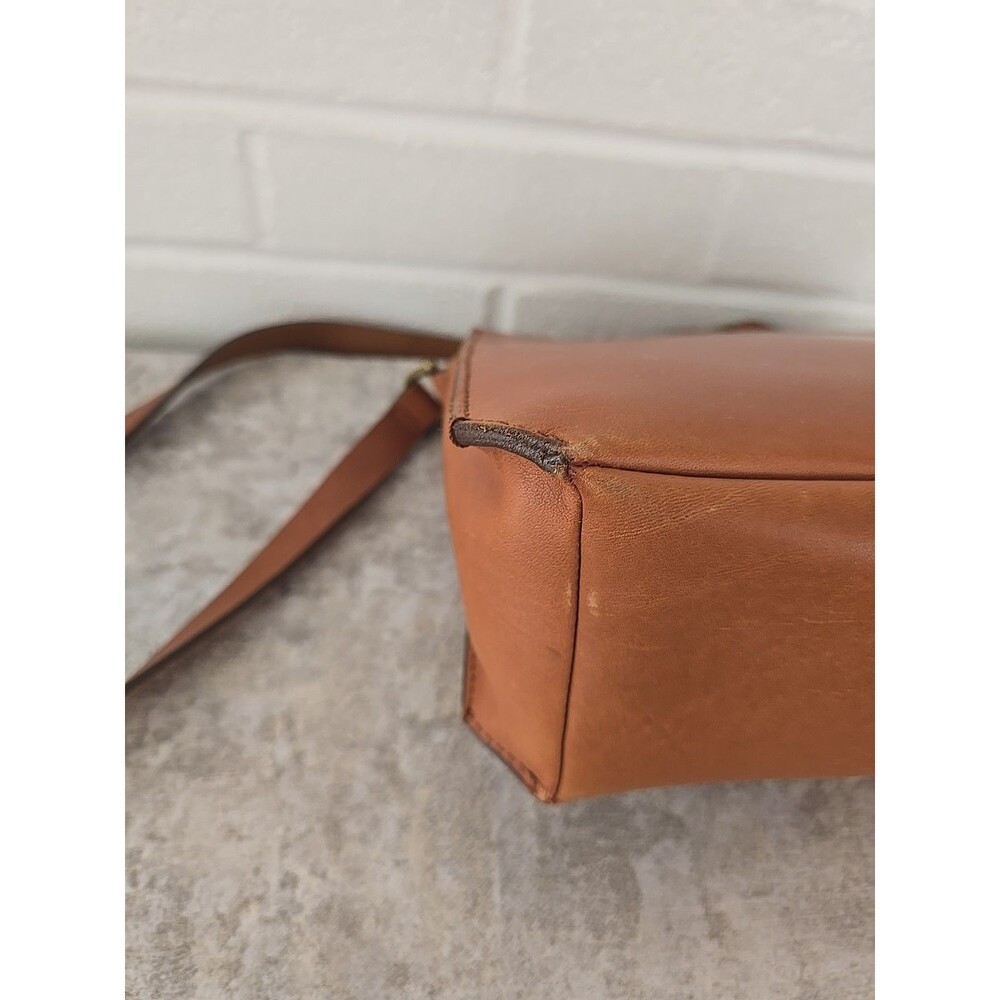 Madewell Brisbane Brown Tan Leather Crossbody Shoulder Bag Purse - Picture 10 of 14